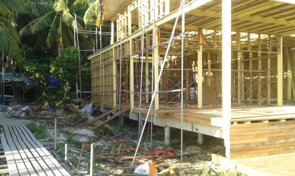 Resort timber pavilion construction